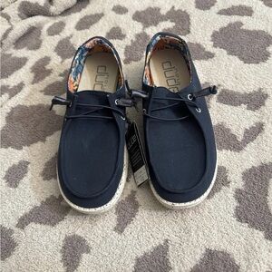 Hey Dude Navy Blue Wendy Slip ons